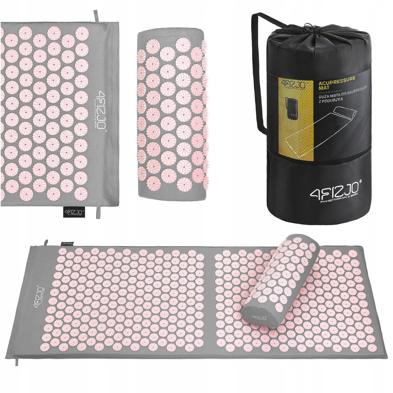 Коврик акупунктурный с валиком 4FIZJO Аппликатор Кузнецова 128 x 48 см 4FJ0288 Grey/Pink, Розовый
Коврик акупунктурный с валиком 4FIZJO Аппликатор Кузнецова 128 x 48 см 4FJ0288 Grey/Pink, Розовый