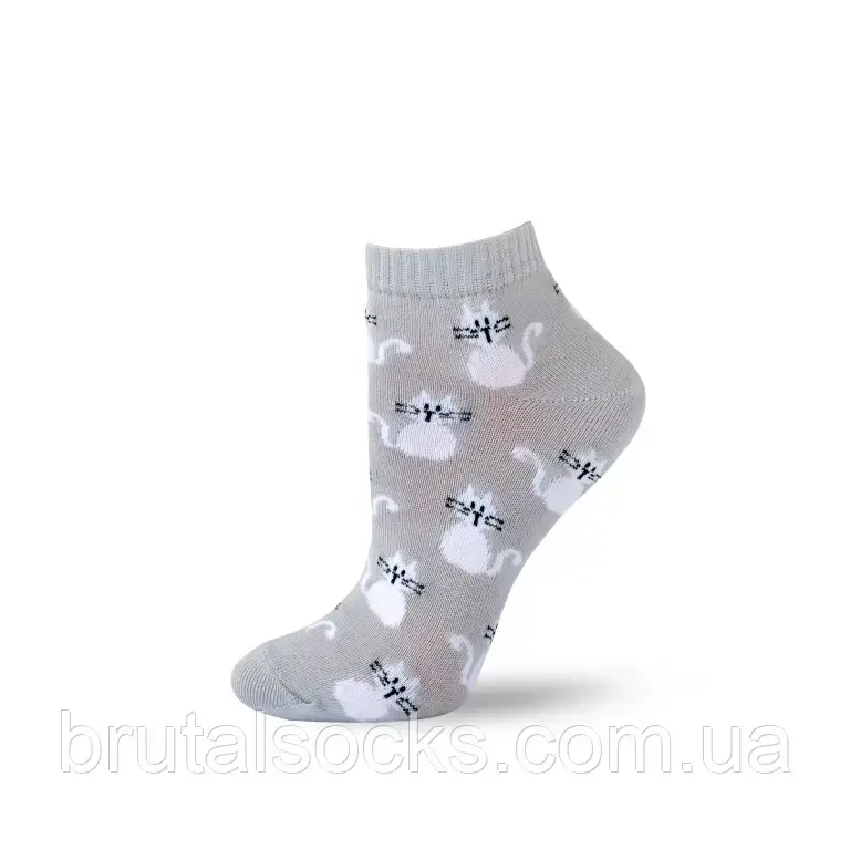Носки короткие женские с рисунком котика Twinsocks р-21-23(35-37),23-25(38-40) ментол, серый, розовый Серый, 23 / S / 35-37
Носки короткие женские с рисунком котика Twinsocks р-21-23(35-37),23-25(38-40) ментол, серый, розовый Серый, 23 / S / 35-37