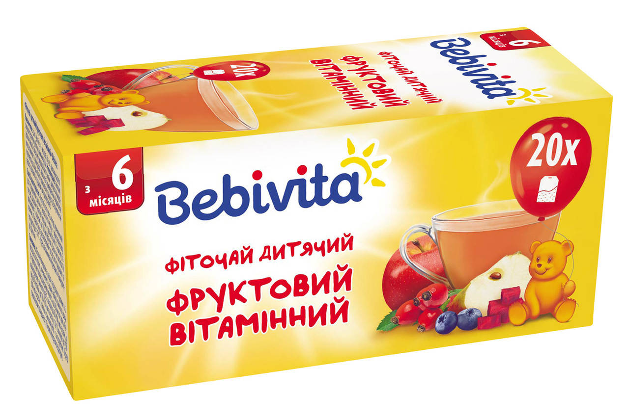 Фиточай фруктовый витаминный Bebivita, 20 пакетиков