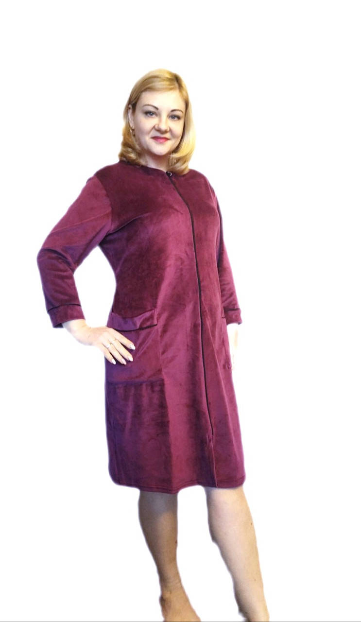 Красивый батальный Велюровый халат женский на замке 50-64 р , доставка по Украине Укрпочта,НП,Жастин 
Красивый батальный Велюровый халат женский на замке 50-64 р , доставка по Украине Укрпочта,НП,Жастин