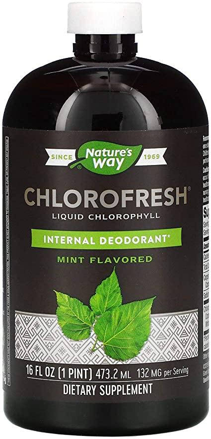 Nature's Way, Chlorofresh, жидкий хлорофилл, с ароматом мяты, 132 мг, 473,2 мл (16 жидк. унций)
Nature's Way, Chlorofresh, жидкий хлорофилл, с ароматом мяты, 132 мг, 473,2 мл (16 жидк. унций)