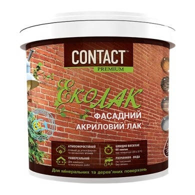 Лак акриловый фасадный глянцевый Dnipro-Contact 1 кг
Лак акриловый фасадный глянцевый Dnipro-Contact 1 кг