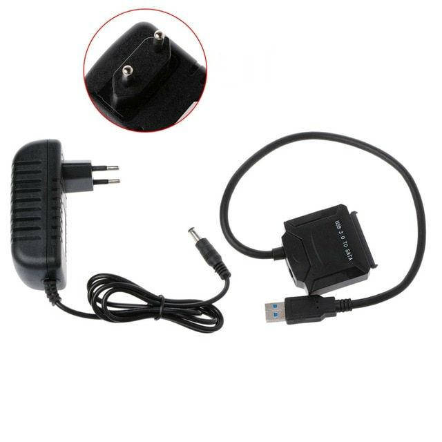 Переходник (кабель) USB 3.0 - SATA с блоком питания для подключения HDD/SSD 2.5", 3.5", Черный
Переходник (кабель) USB 3.0 - SATA с блоком питания для подключения HDD/SSD 2.5", 3.5", Черный