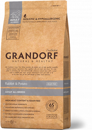 Grandorf (Грандорф) Sensitive Care Holistic Rabbit & Potato корм для всех пород с кроликом, 12 кг
Grandorf (Грандорф) Sensitive Care Holistic Rabbit & Potato корм для всех пород с кроликом, 12 кг