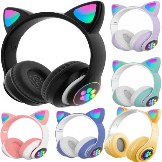 Детские беспроводные наушники с кошачьими ушками с подсветкой CAT STN-28 Bluetooth светящиеся кошачьи ушки
Детские беспроводные наушники с кошачьими ушками с подсветкой CAT STN-28 Bluetooth светящиеся кошачьи ушки