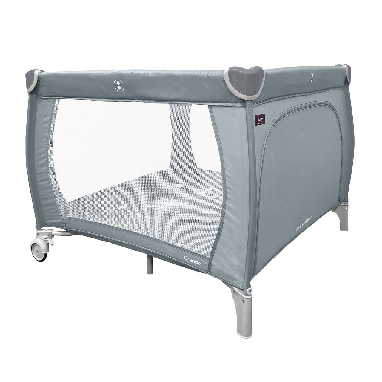 Манеж Grande, «Carrello» (CRL-11504/1), цвет Ash Grey (пепельно-серый)