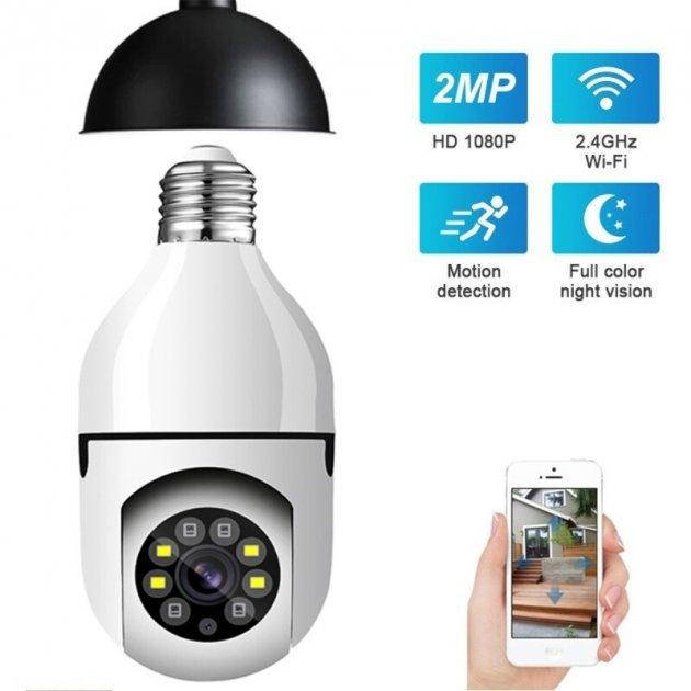 Панорамная IP WiFi камера видеонаблюдения лампочка Kerui CAMERA CAM L1 E27 WIFI IP 360/90
Панорамная IP WiFi камера видеонаблюдения лампочка Kerui CAMERA CAM L1 E27 WIFI IP 360/90