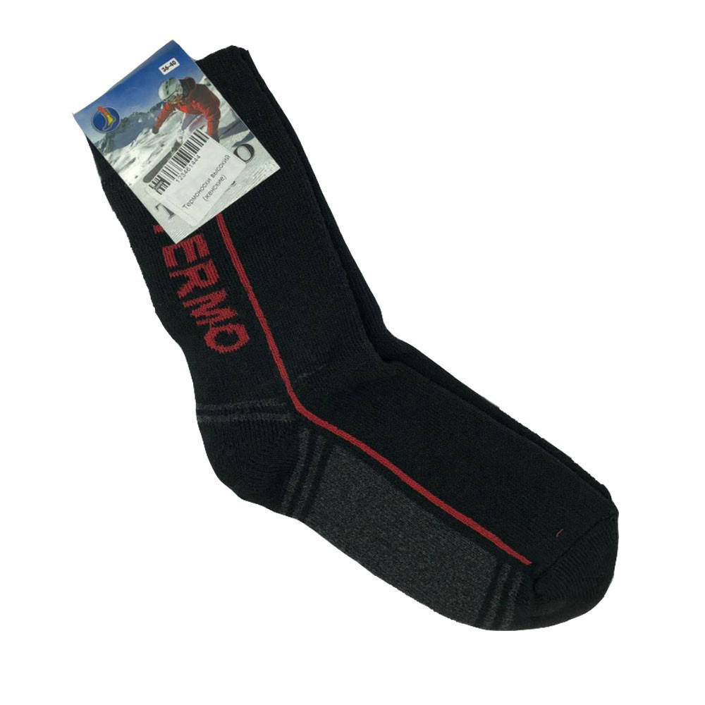 Теплые шерстяные термоноски TERMO socks Женские, Черный 
Теплые шерстяные термоноски TERMO socks Женские, Черный