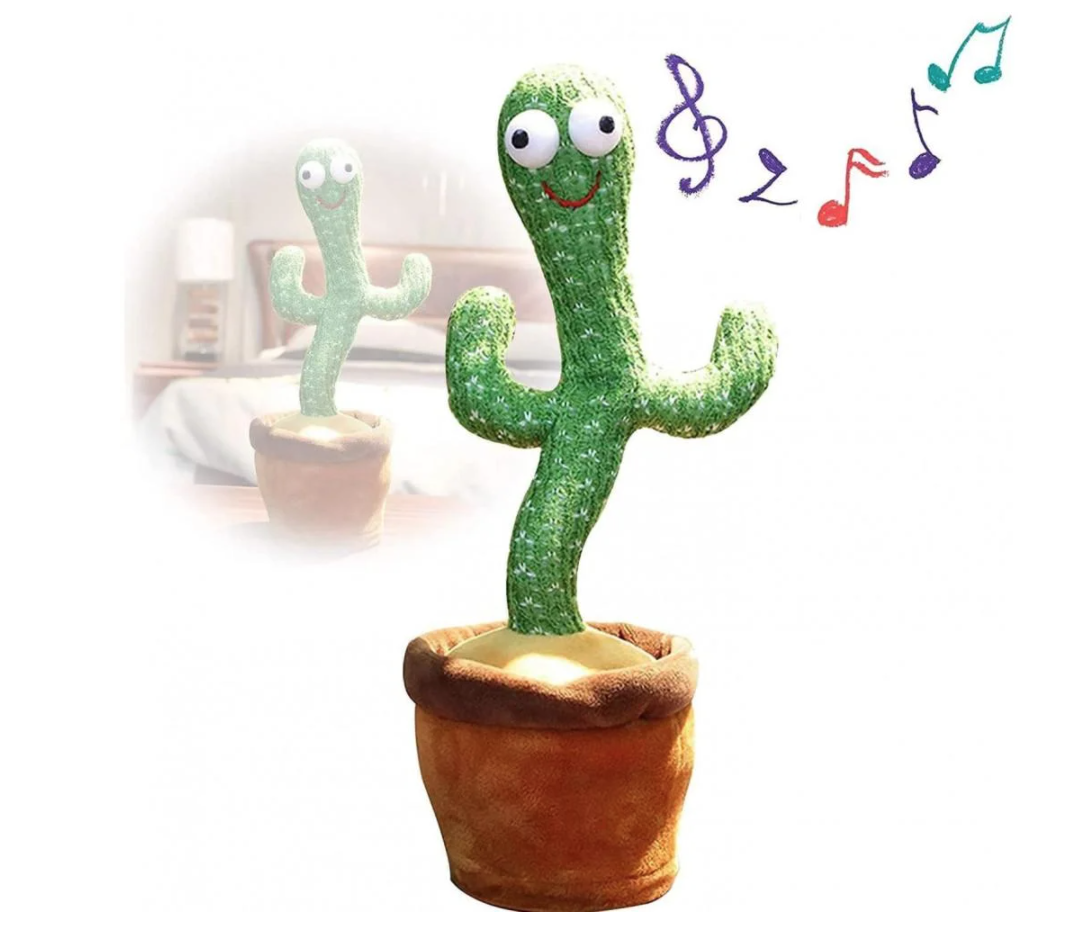 Танцующий и поющий кактус Dancing Cactus 34см свето-музыкальная игрушка с функцией повторения и подсветкой, Зелёный
Танцующий и поющий кактус Dancing Cactus 34см свето-музыкальная игрушка с функцией повторения и подсветкой, Зелёный