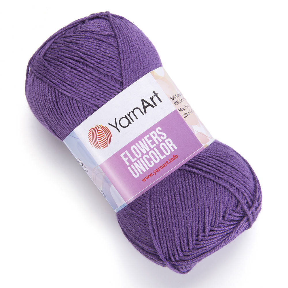 YarnArt Flowers Unicolor (ЯрнАрт Фловерс Униколор) № 748 лаванда (Пряжа коттон, нитки для вязания), Фиолетовый
YarnArt Flowers Unicolor (ЯрнАрт Фловерс Униколор) № 748 лаванда (Пряжа коттон, нитки для вязания), Фиолетовый