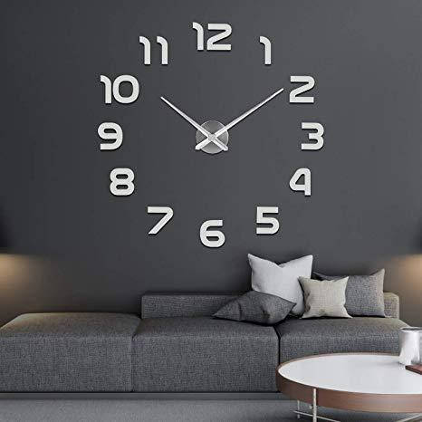 Большие Дизайнерские настенные 3Д часы 3D DIY Clock от 50 до 120см 002Ss (Арабские цифры) Серебро
Большие Дизайнерские настенные 3Д часы 3D DIY Clock от 50 до 120см 002Ss (Арабские цифры) Серебро