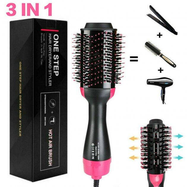 Фен расческа One Step Hair Dryer and Styler 3в1 Cтайлер для укладки волос щетка с феном Черный
Фен расческа One Step Hair Dryer and Styler 3в1 Cтайлер для укладки волос щетка с феном Черный