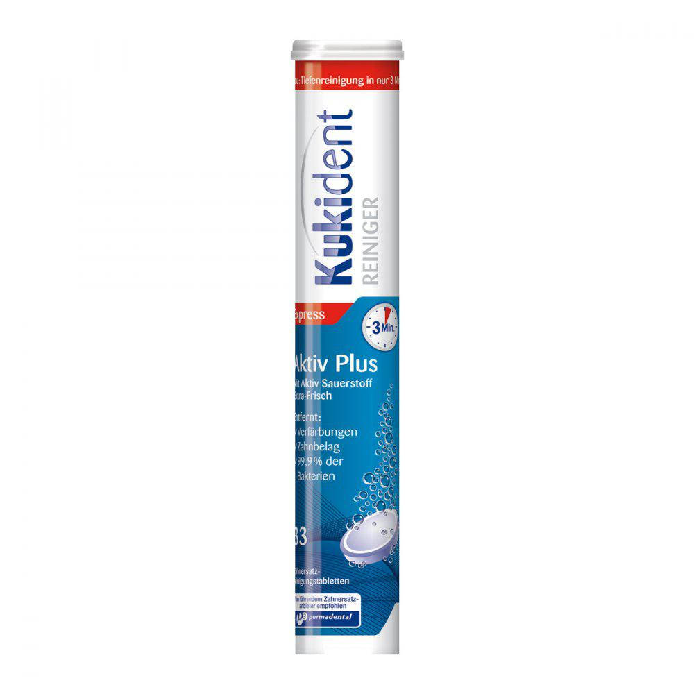 Таблетки Kukident AktivPlus 33 Tabs для очистки зубных протезов 
Таблетки Kukident AktivPlus 33 Tabs для очистки зубных протезов