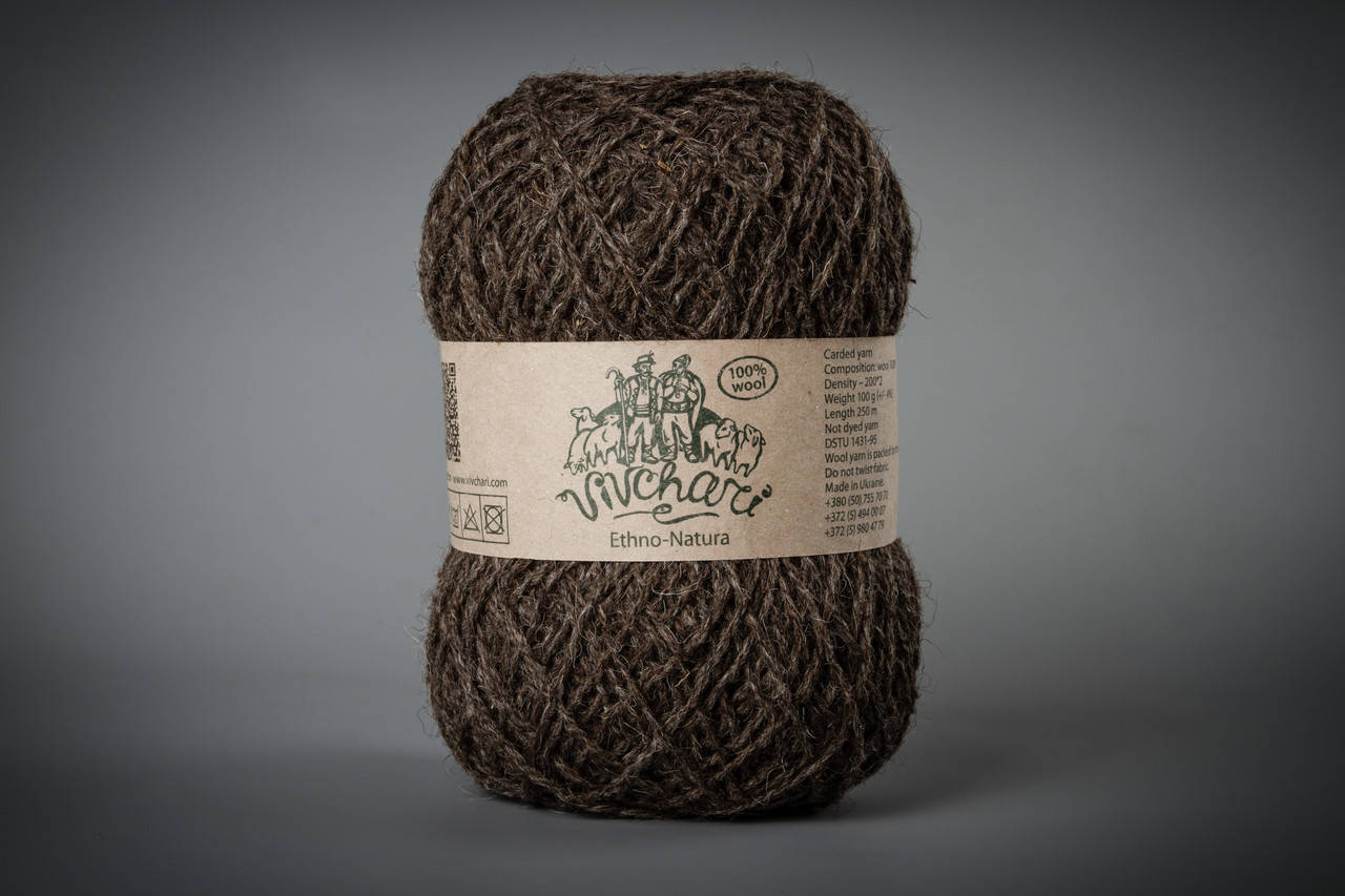 Пряжа шерстяная Vivchari Ethno-Natura 250, Color No.205 натуральный темно-коричневый, Желтый
Пряжа шерстяная Vivchari Ethno-Natura 250, Color No.205 натуральный темно-коричневый, Желтый