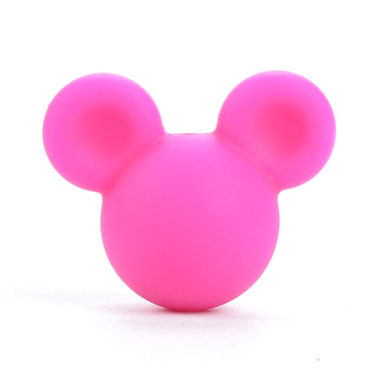 Микки маус (малина) бусины из пищевого силикона 
Микки маус (малина) бусины из пищевого силикона