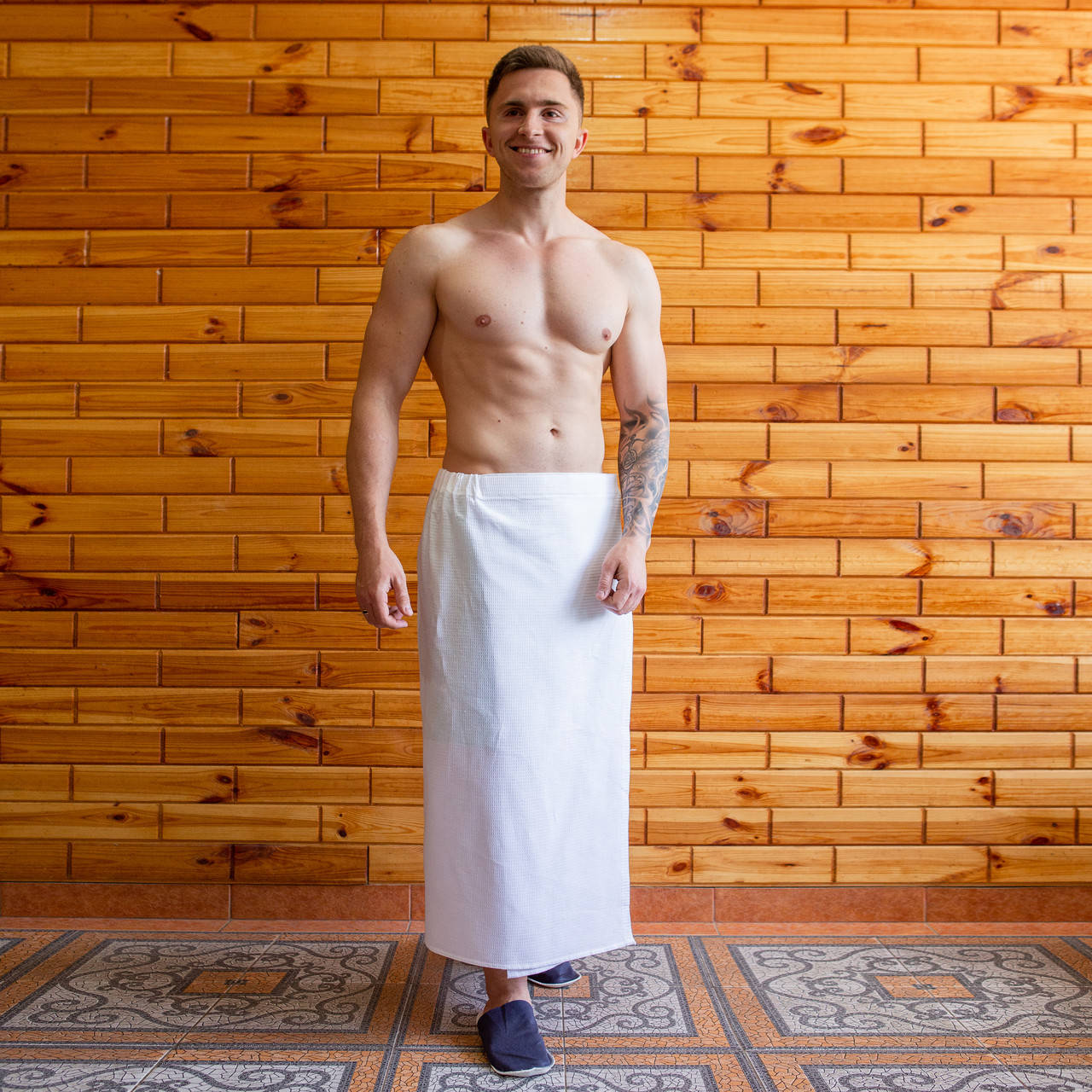 Полотенце (килт-парео) вафельное 90х150 см белый
Полотенце (килт-парео) вафельное 90х150 см белый