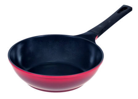 Сковорода Hilton CM-W26 WOK PAN 26см красная керамика