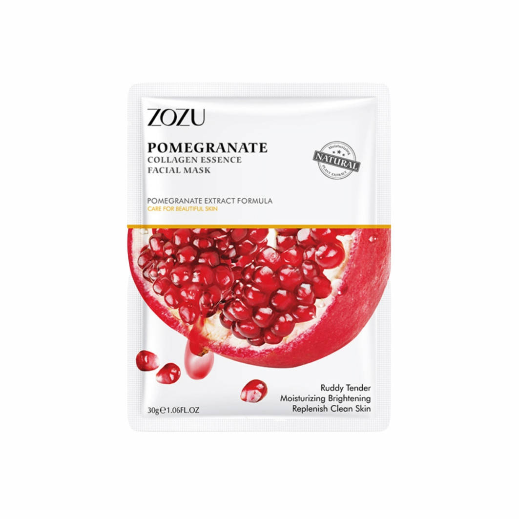 Тканевая маска для лица с экстрактом граната Zozu Pomegranate Collagen Essence Facial Mask
Тканевая маска для лица с экстрактом граната Zozu Pomegranate Collagen Essence Facial Mask