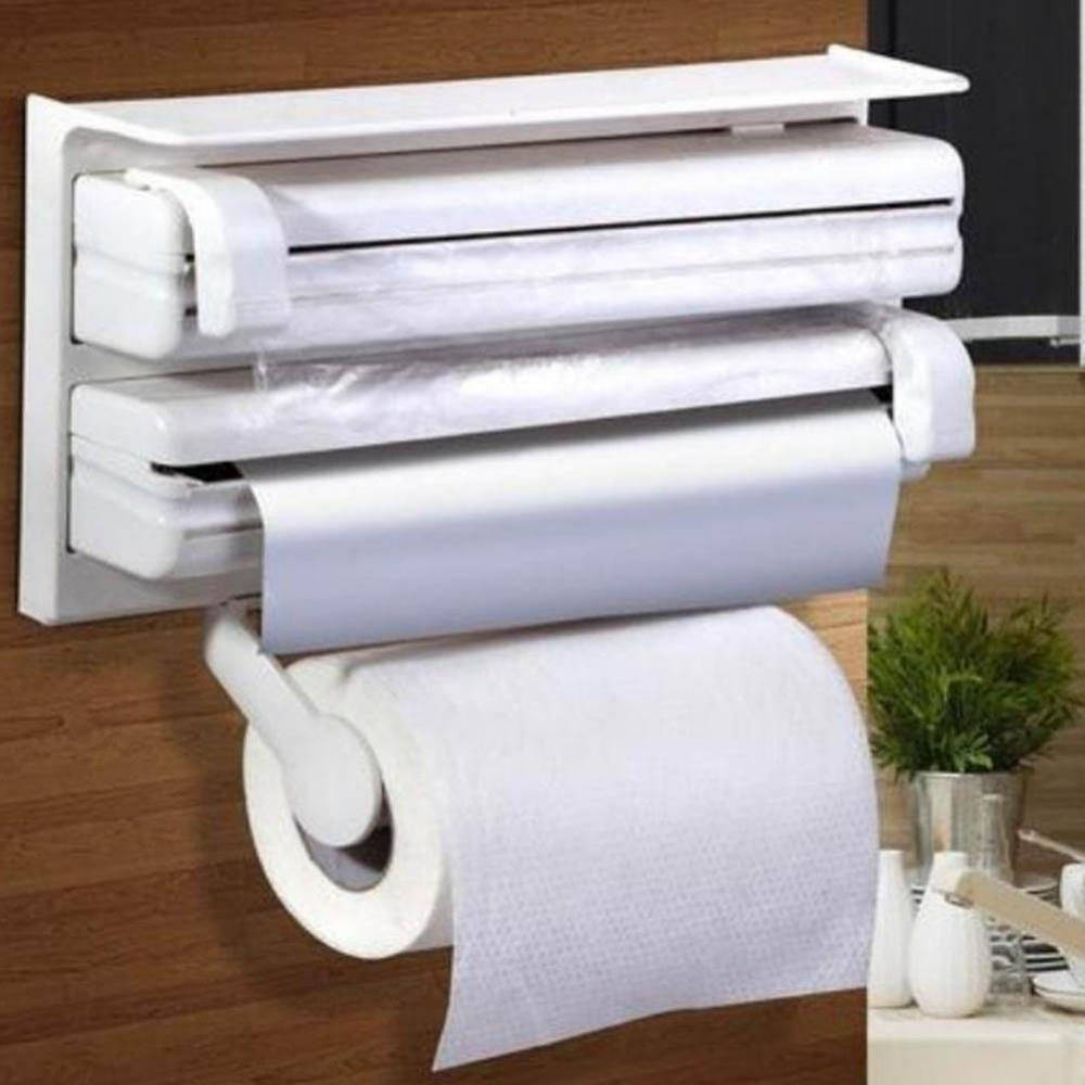 Органайзер для бумажных полотенец Triple Paper / Кухонный диспенсер для пищевой пленки, фольги и полотенец, Белый
Органайзер для бумажных полотенец Triple Paper / Кухонный диспенсер для пищевой пленки, фольги и полотенец, Белый