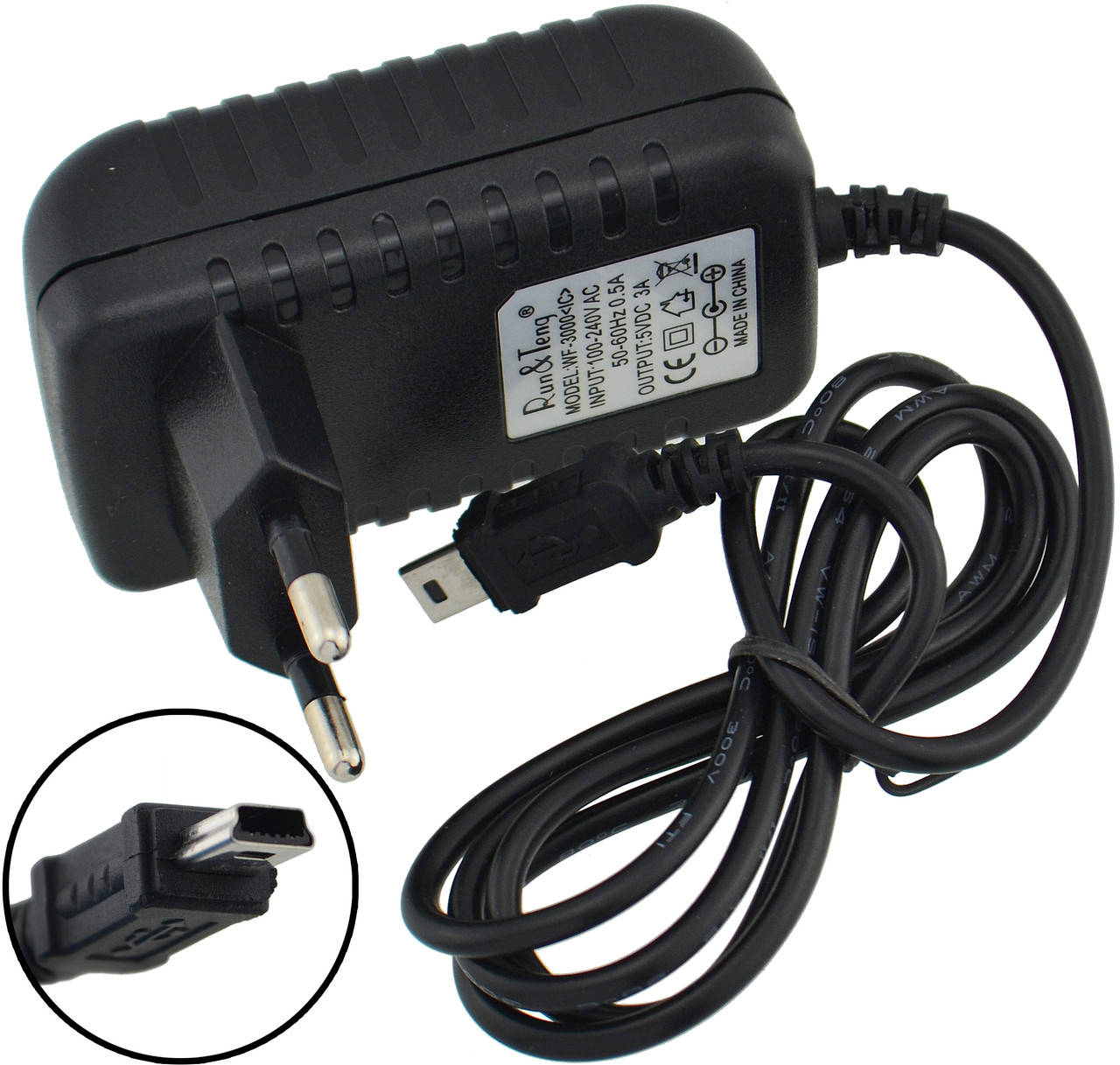 Блок питания Run&Teng 5V 3A 100-240V mini USB (1325), GS, Блок питания адаптер, Блок питания для подключения
Блок питания Run&Teng 5V 3A 100-240V mini USB (1325), GS, Блок питания адаптер, Блок питания для подключения
