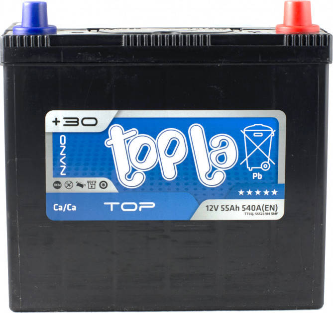 Автомобильный аккумулятор Topla 55Ah/12V 540A Top/Energy Japan Euro (0) 55523/84 (118 255)
Автомобильный аккумулятор Topla 55Ah/12V 540A Top/Energy Japan Euro (0) 55523/84 (118 255)
