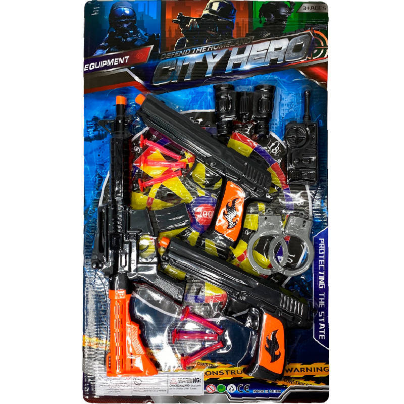 Детский полицейский набор 002-53, 13 предм. 
Детский полицейский набор 002-53, 13 предм.