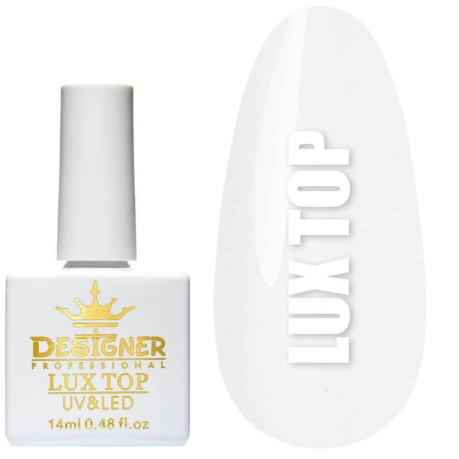 Топовое покрытие Lux Top 14мл. Designer Professional (Дизайнер Профессионал) с липким слоем для гель-лака
Топовое покрытие Lux Top 14мл. Designer Professional (Дизайнер Профессионал) с липким слоем для гель-лака