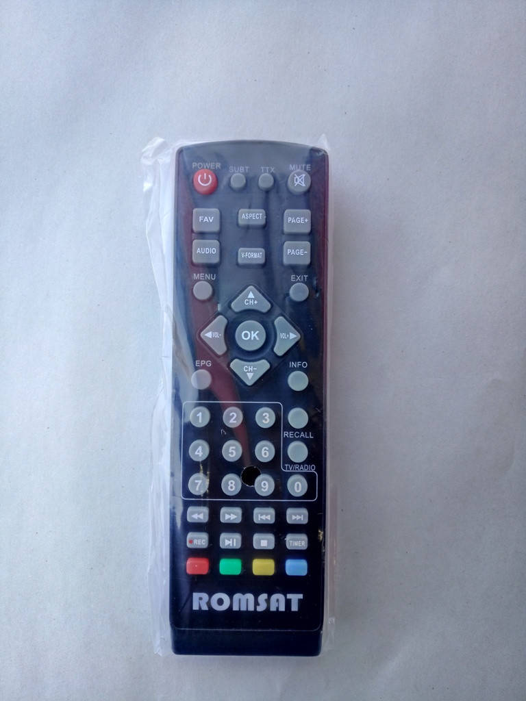Пульт DVB-T2 Romsat T2050/ T2050+/T2070/ T2090/ T2200/ T2900/ T2950HD/ T2300HD T2 mini Satcom T405
Пульт DVB-T2 Romsat T2050/ T2050+/T2070/ T2090/ T2200/ T2900/ T2950HD/ T2300HD T2 mini Satcom T405