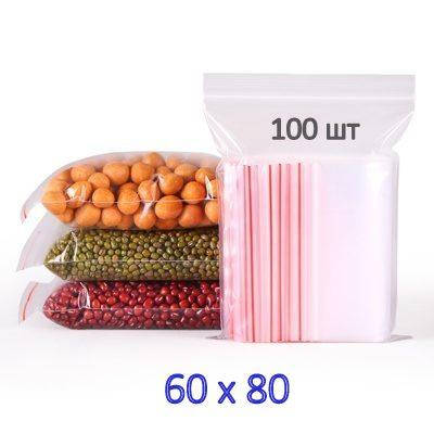 Пакеты с зип замком 60х80 мм (100шт), Прозрачный
Пакеты с зип замком 60х80 мм (100шт), Прозрачный