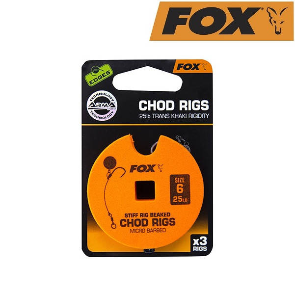 Готовые поводки чод-риг Fox Edge Armapoint Stiff Rig Beaked Chod Rigs 25lb с крючками №6 (3шт), Хаки
Готовые поводки чод-риг Fox Edge Armapoint Stiff Rig Beaked Chod Rigs 25lb с крючками №6 (3шт), Хаки