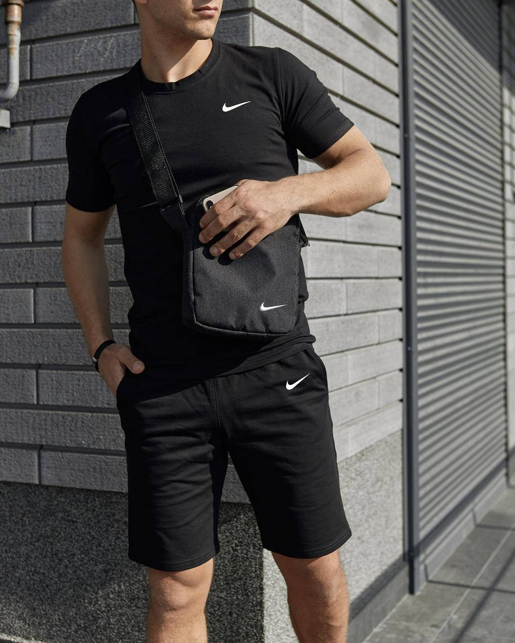 Футболка Nike мужская + Шорты мужские найк + Барсетка Костюм летний спортивный Черный, M
Футболка Nike мужская + Шорты мужские найк + Барсетка Костюм летний спортивный Черный, M