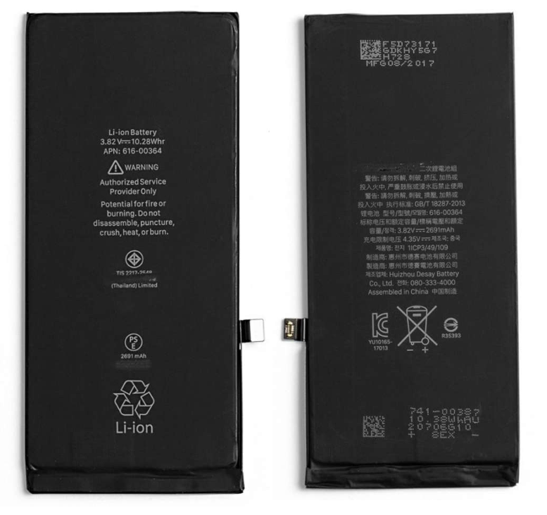 Оригинальный аккумулятор ( АКБ / батарея ) для iPhone 8 Plus 2691mAh A1864 A1897 A1898 A1899
Оригинальный аккумулятор ( АКБ / батарея ) для iPhone 8 Plus 2691mAh A1864 A1897 A1898 A1899
