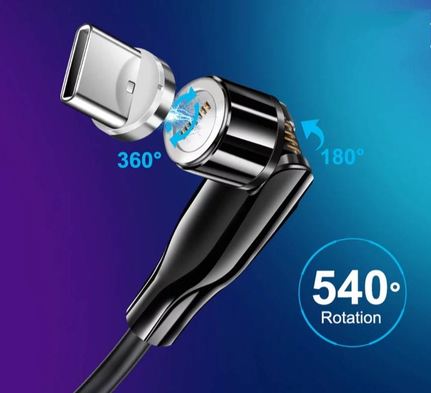 Кабель для зарядки телефона угловой магнитный USB Elough 540 с коннектором: Type С.2 метра., Черный
Кабель для зарядки телефона угловой магнитный USB Elough 540 с коннектором: Type С.2 метра., Черный