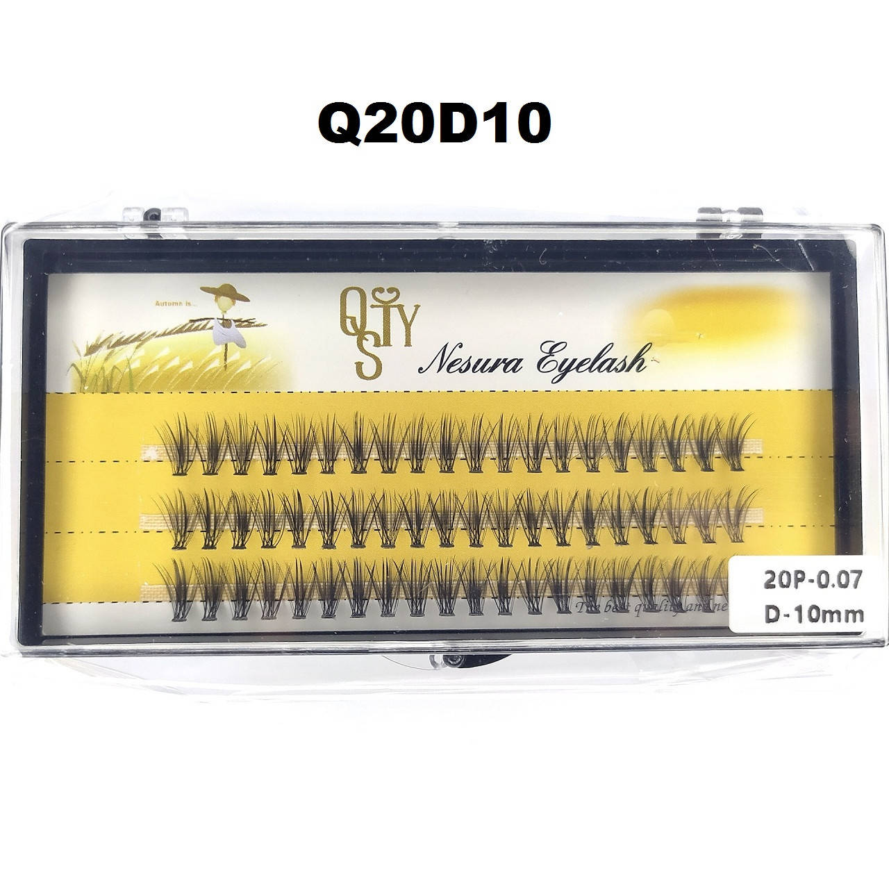 Ресницы QSTY Nesura Eyelash 20D, 10 мм, изгиб D, 0,07, 60 пучков Несура пучки ресниц, Черный
Ресницы QSTY Nesura Eyelash 20D, 10 мм, изгиб D, 0,07, 60 пучков Несура пучки ресниц, Черный