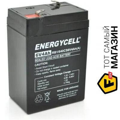 Аккумулятор свинцово-кислотный Energycell Аккумуляторная батарея RB640CS6V4Ah 6V 4Ah (101*70*47мм),0.75Kg
Аккумулятор свинцово-кислотный Energycell Аккумуляторная батарея RB640CS6V4Ah 6V 4Ah (101*70*47мм),0.75Kg