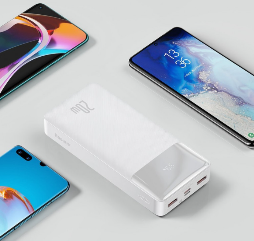 Power bank, павербанк Baseus Bipow Digital Display 20000mAh 20W 3A 2USB+Type-C БЫСТРАЯ ЗАРЯДКА, Белы, Черный
Power bank, павербанк Baseus Bipow Digital Display 20000mAh 20W 3A 2USB+Type-C БЫСТРАЯ ЗАРЯДКА, Белы, Черный