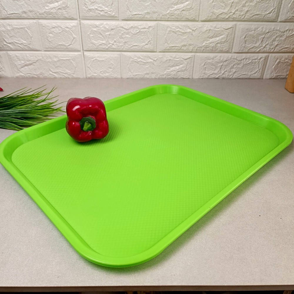 Большой салатовый пластиковый раздаточный поднос, Зелёный
Большой салатовый пластиковый раздаточный поднос, Зелёный