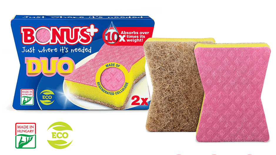 Губка для мытья посуды Bonus B146 Duo Sponge 2шт, Разные цвета 
Губка для мытья посуды Bonus B146 Duo Sponge 2шт, Разные цвета