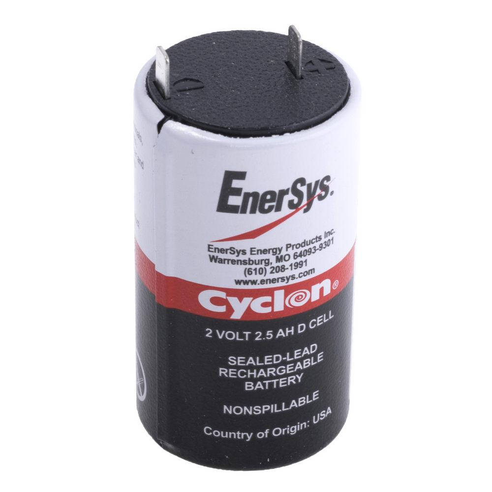 ENERSYS 0810-0004 перезаряжаемая батарея, Cyclon Series, Single Cell, Lead Acid, 2.5 Ah, 2 V, D, Quick
ENERSYS 0810-0004 перезаряжаемая батарея, Cyclon Series, Single Cell, Lead Acid, 2.5 Ah, 2 V, D, Quick