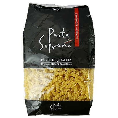Макарони Паста Сопрано №504 спіралі Pasta Soprano fusilli 400g 18шт/ящ (Код : 00-00011770)
Макарони Паста Сопрано №504 спіралі Pasta Soprano fusilli 400g 18шт/ящ (Код : 00-00011770)