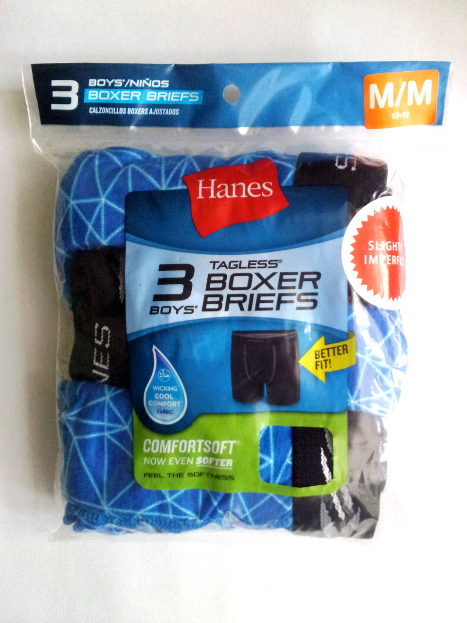 Боксерки для подростков Hanes Tagless Boxer Briefs Boys размер М в упаковке 3 штуки, Синий
Боксерки для подростков Hanes Tagless Boxer Briefs Boys размер М в упаковке 3 штуки, Синий