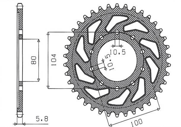 SUNSTAR ЗАДНЯЯ ЗВЕЗДА 478 43 KAWASAKI СX6R (05-13), С750 (JTR478.43) (ЦЕПЬ. 520)/SUN1-3356-43
SUNSTAR ЗАДНЯЯ ЗВЕЗДА 478 43 KAWASAKI СX6R (05-13), С750 (JTR478.43) (ЦЕПЬ. 520)/SUN1-3356-43