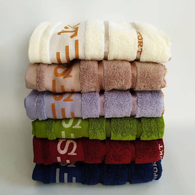 Полотенце рушник Спорт 100*50 ПРЕМИУМ толстое, 100% хлопок для бани, сауны, Разные цвета