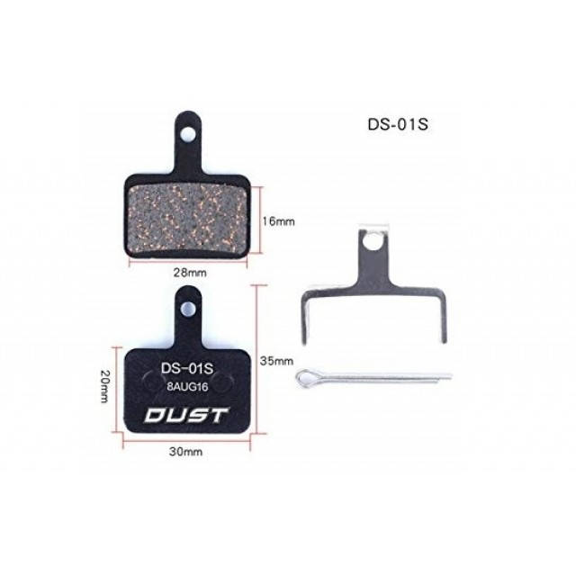 Колодки тормозные полуметалл disc DUST DS-01S Shimano M515/M446/Tektro Draco и др.
Колодки тормозные полуметалл disc DUST DS-01S Shimano M515/M446/Tektro Draco и др.