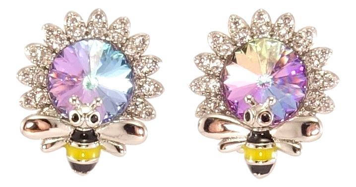 Серьги Xuping Родий с кр-ми Swarovski гвоздики (пусеты) "Цветочки с кристаллом Paradise Shine и пчелой"
Серьги Xuping Родий с кр-ми Swarovski гвоздики (пусеты) "Цветочки с кристаллом Paradise Shine и пчелой"