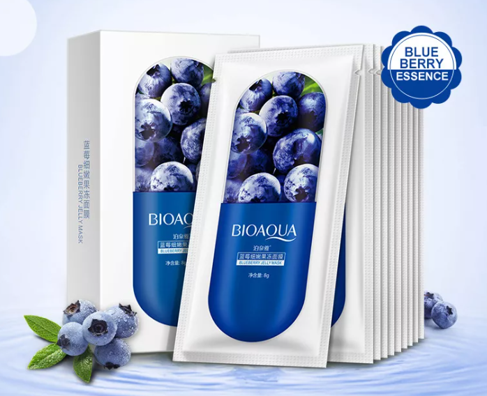Ночная маска для лица с экстрактом черники, BIOAQUA BLUEBERRY JELLY MASK, 8гр Кладовка
Ночная маска для лица с экстрактом черники, BIOAQUA BLUEBERRY JELLY MASK, 8гр Кладовка