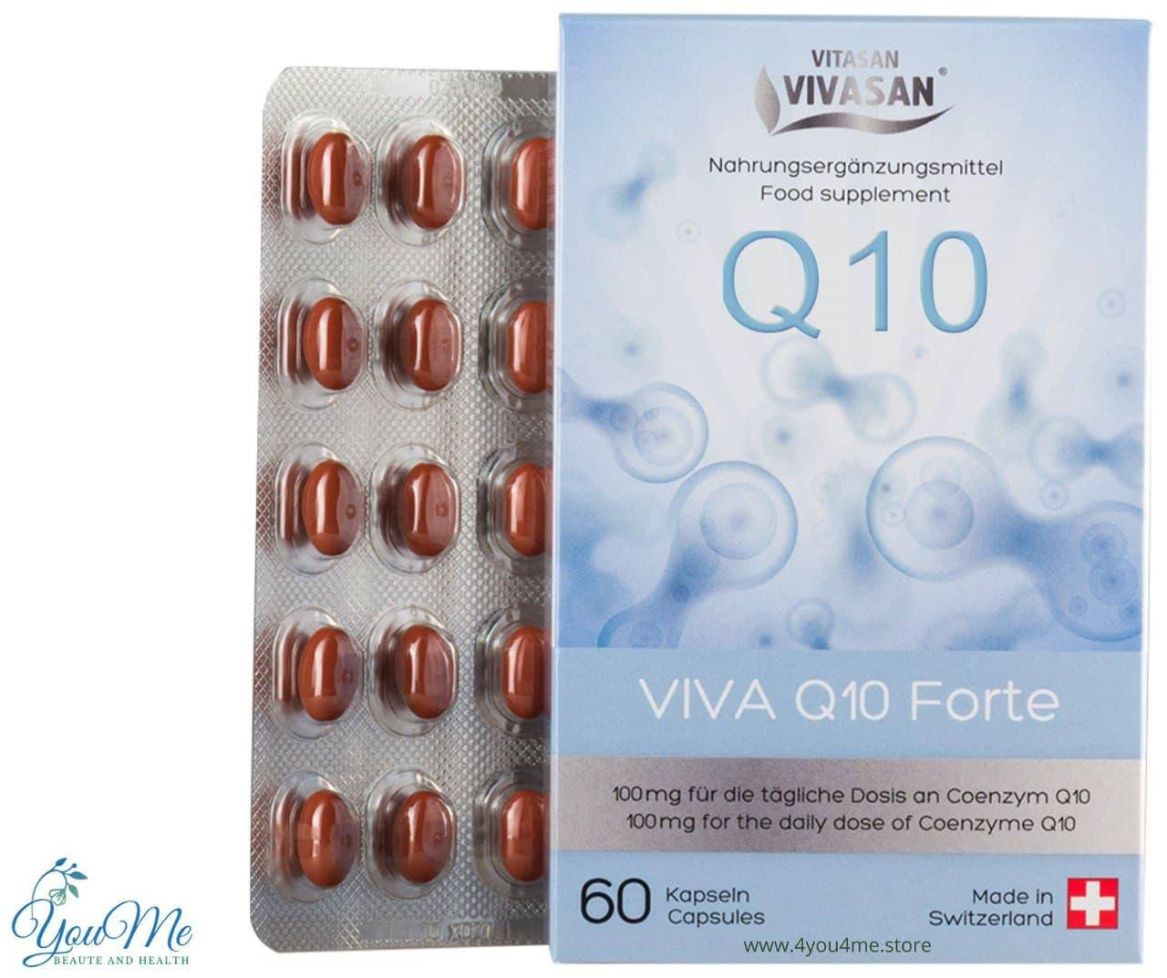 Капсулы Вива Коэнзим Q10 форте защищает клетки от повреждений Viva Q10 Forte Вивасан Швейцария 60 шт
Капсулы Вива Коэнзим Q10 форте защищает клетки от повреждений Viva Q10 Forte Вивасан Швейцария 60 шт