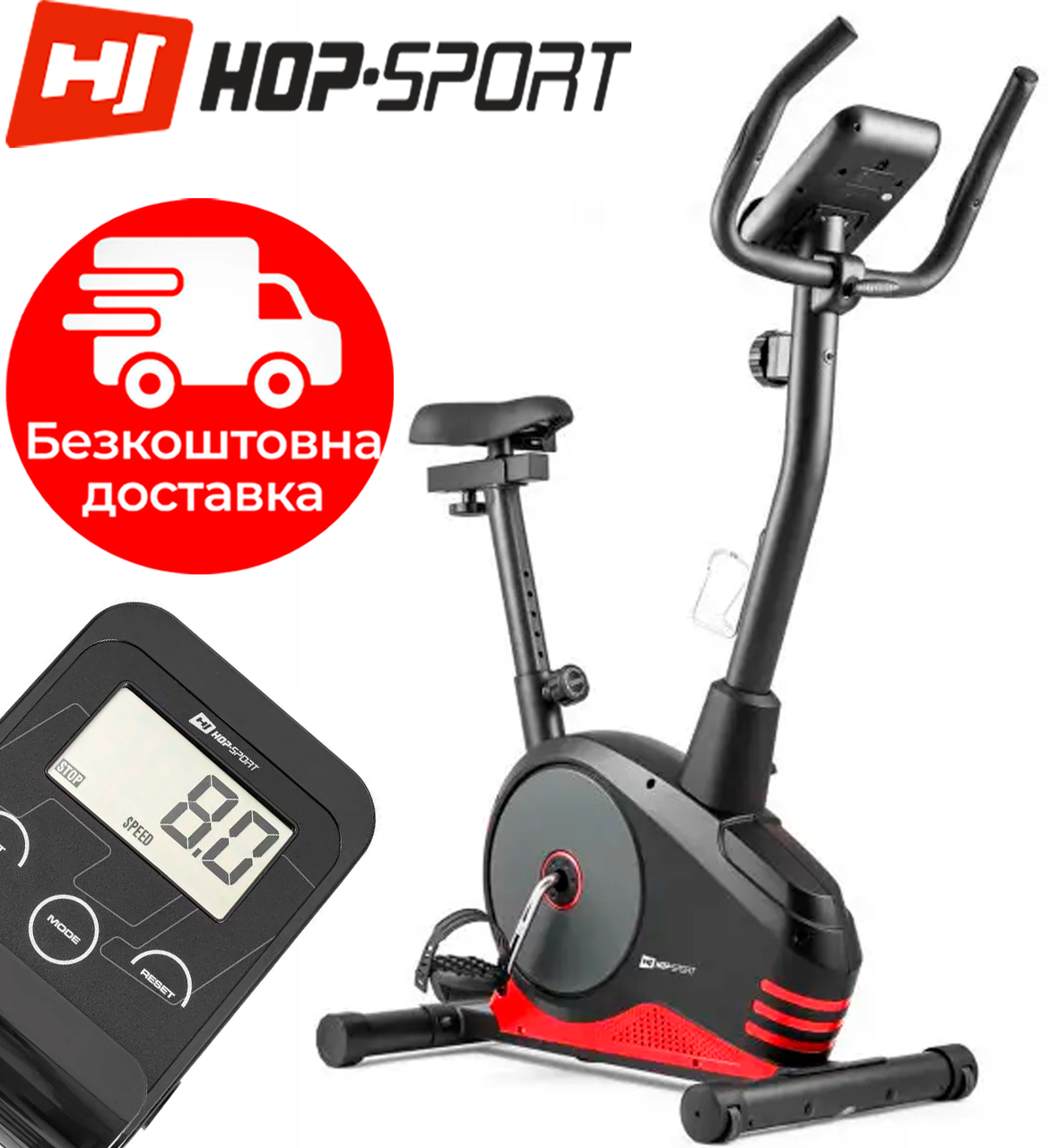 Велотренажер Hop-Sport HS-2080 Spark черно-красный Магнитный, Велотренажеры для тренировок, Черный
Велотренажер Hop-Sport HS-2080 Spark черно-красный Магнитный, Велотренажеры для тренировок, Черный