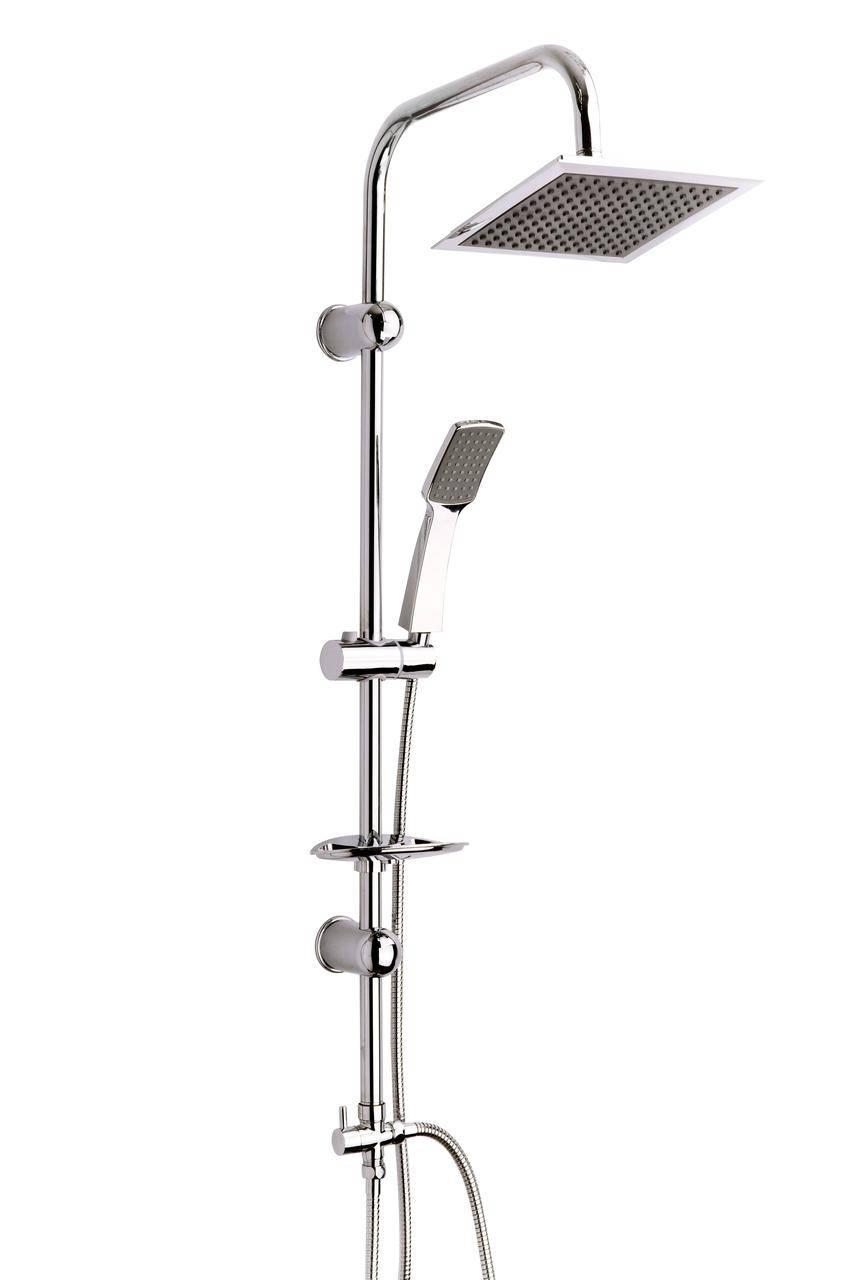 Душевая стойка с тропическим душем, квадратная воронка, Berlin 8085N
Душевая стойка с тропическим душем, квадратная воронка, Berlin 8085N