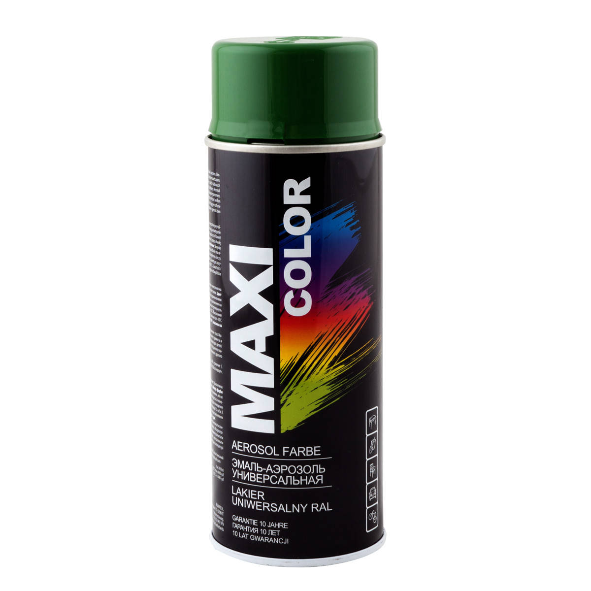 Эмаль аерозольная универсальная декоротивная Maxi Color RAL 6002 зеленая 400 мл, Зелёный
Эмаль аерозольная универсальная декоротивная Maxi Color RAL 6002 зеленая 400 мл, Зелёный
